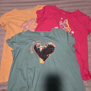 Colorful Kids Graphic T-Shirts Set